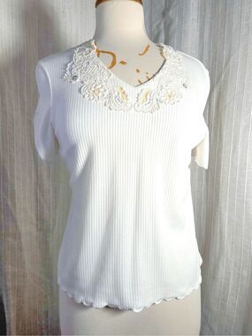Vintage Blouse Size S/M 90's Ballet Core Fairy Cream Boho Chic